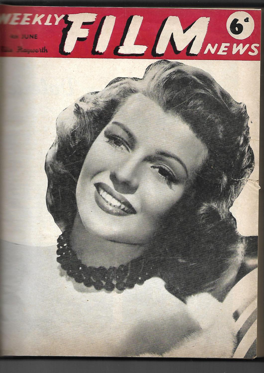 WEEKLY FILM NEWS/FILM NEWS magazine side cover 4 June 1949