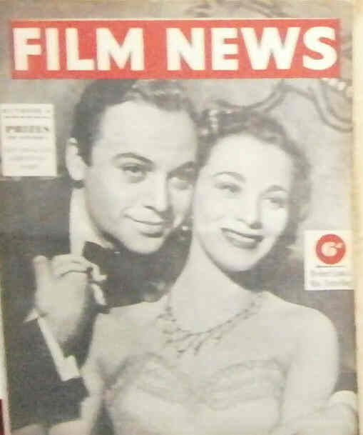 WEEKLY FILM NEWS/FILM NEWS magazine side cover 6 October 1951