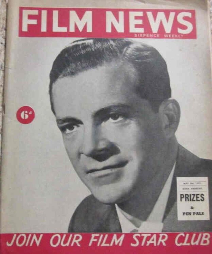 WEEKLY FILM NEWS/FILM NEWS magazine side cover 3 May 1952