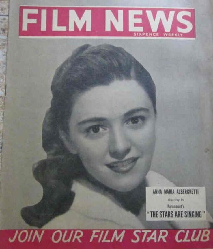 WEEKLY FILM NEWS/FILM NEWS magazine side cover 7 February 1953