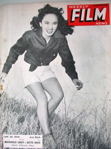 WEEKLY FILM NEWS/FILM NEWS magazine side cover 28 January 1950