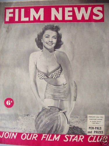 WEEKLY FILM NEWS/FILM NEWS magazine side cover 23 February 1952