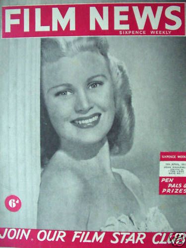 WEEKLY FILM NEWS/FILM NEWS magazine side cover 19 April 1952