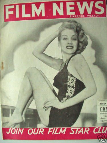 WEEKLY FILM NEWS/FILM NEWS magazine side cover 29 November 1952