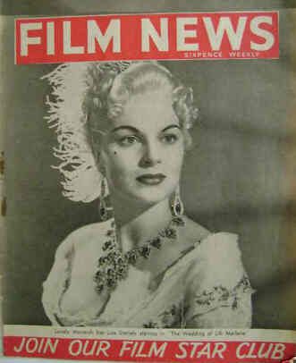 WEEKLY FILM NEWS/FILM NEWS magazine side cover  Vol 20 # 15 11 April 1953