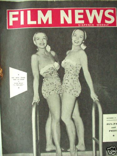 WEEKLY FILM NEWS/FILM NEWS magazine side cover 21 November 1953