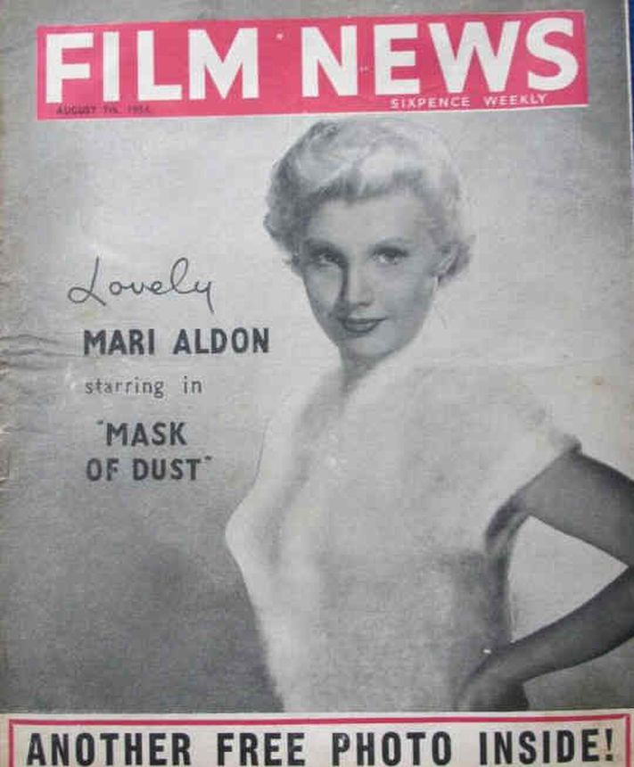 WEEKLY FILM NEWS/FILM NEWS magazine side cover 7 August 1954