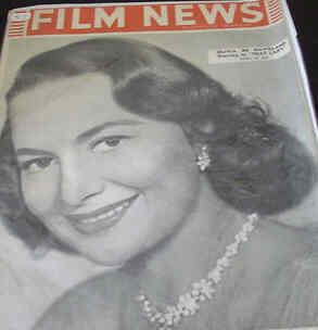 WEEKLY FILM NEWS/FILM NEWS magazine side cover 30 April 1955