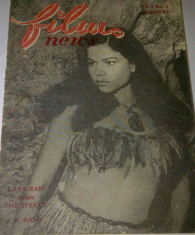 FILM NEWS INDONESIA magazine side cover Issue 1  August 1954