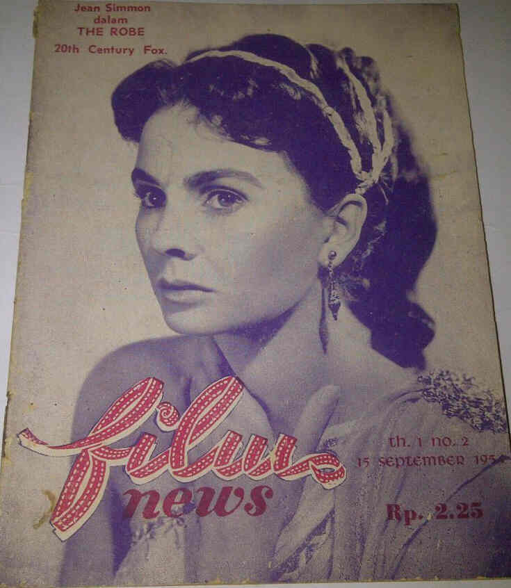 FILM NEWS INDONESIA magazine side cover Issue 2  September 1954