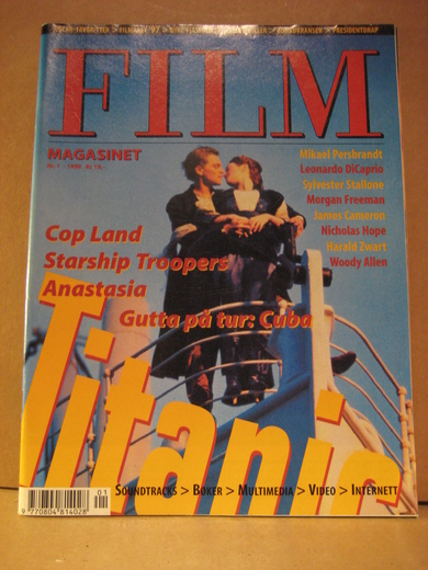 FILM MAGASINET magazine side cover Issue 1  1998