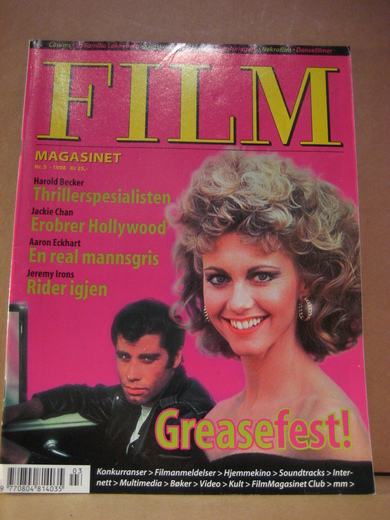 FILM MAGASINET magazine side cover Issue 3  1998