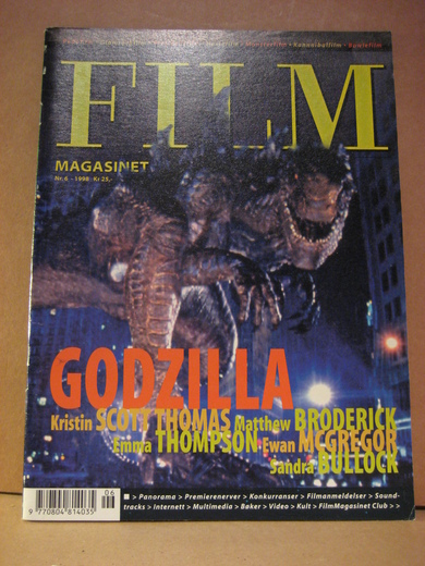 FILM MAGASINET magazine side cover Issue 6  1998