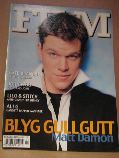 FILM MAGASINET magazine side cover Issue 5  2002