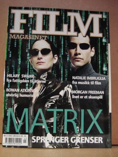 FILM MAGASINET magazine side cover Issue 3  2003