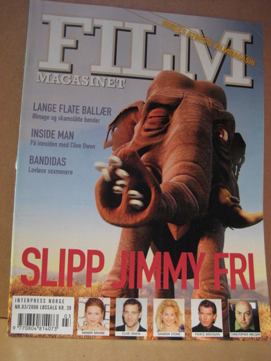 FILM MAGASINET magazine side cover Issue 3  2006