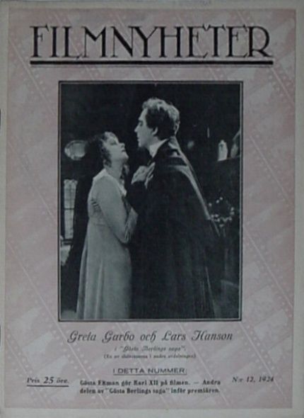 FILMNYHETER magazine side cover Issue 12  1924
