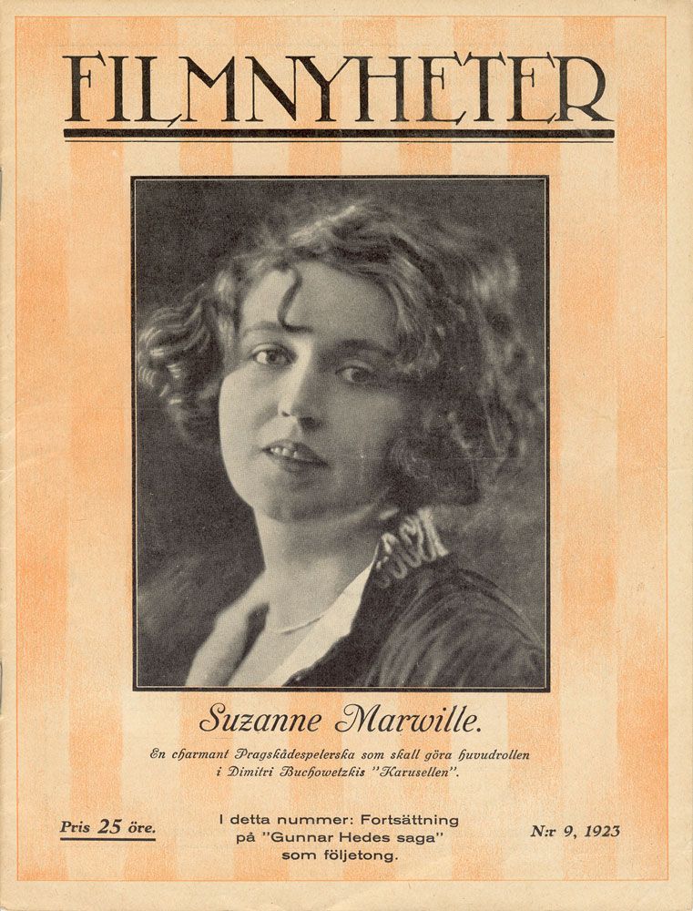FILMNYHETER magazine side cover Issue 9 26 February 1923