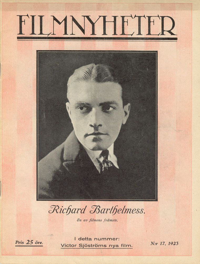 FILMNYHETER magazine side cover Issue 17 23 April 1923