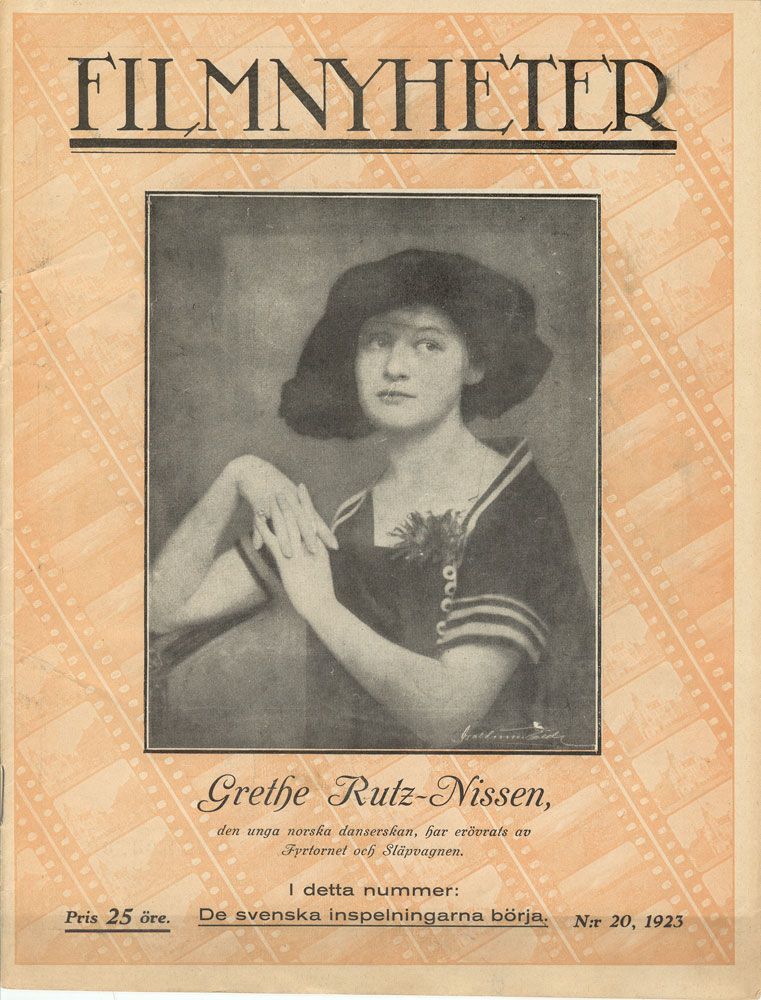 FILMNYHETER magazine side cover Issue 20 14 May 1923