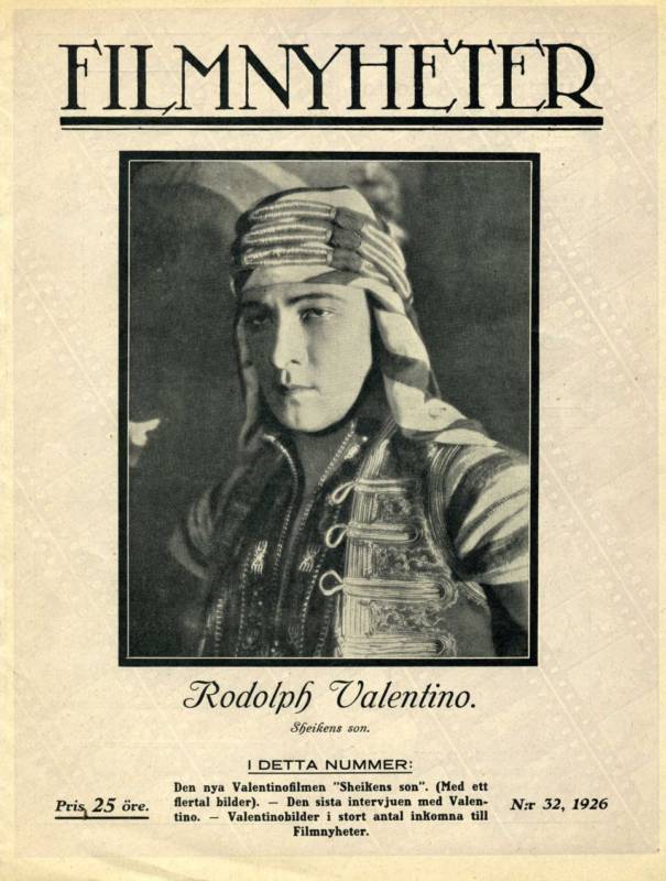 FILMNYHETER magazine side cover Issue 32  1926