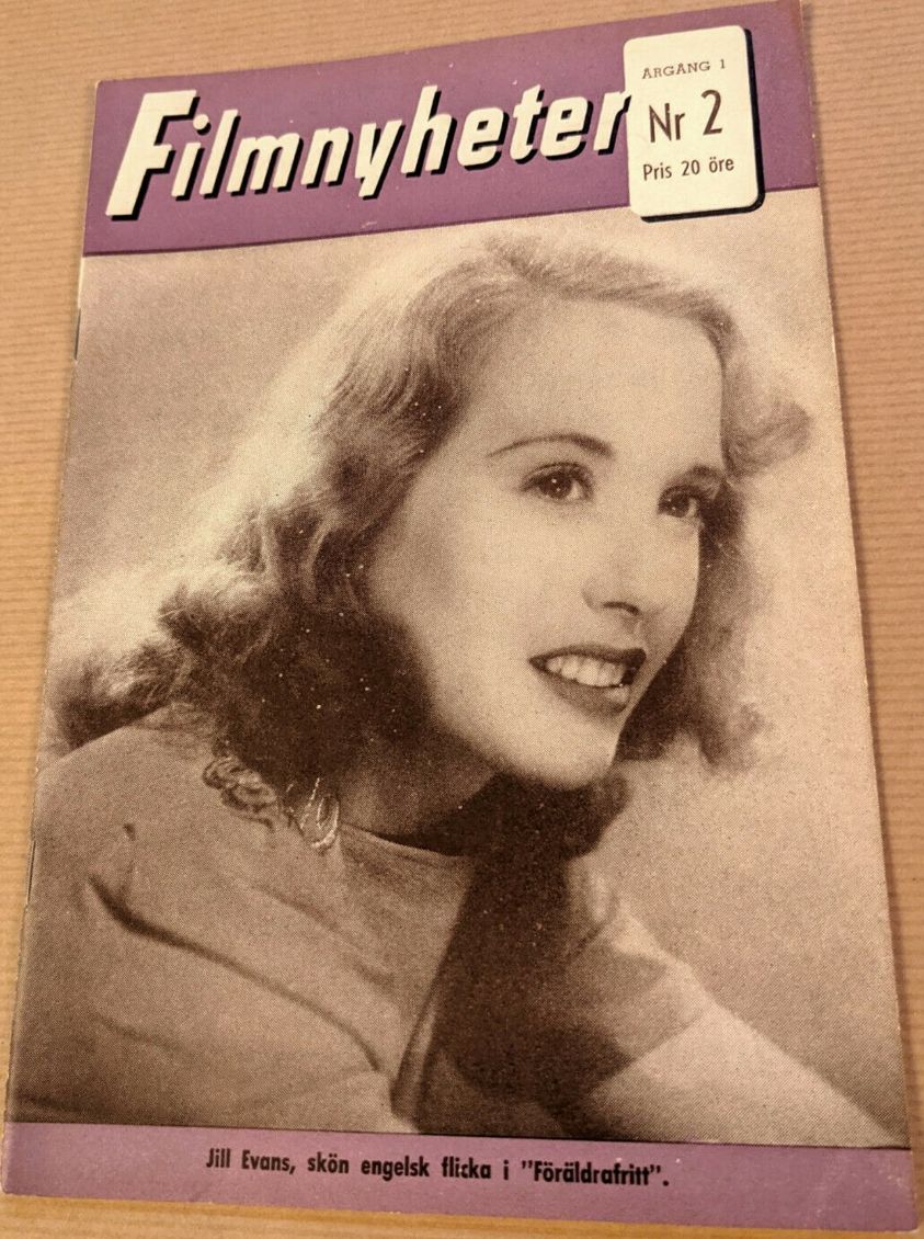 FILMNYHETER magazine side cover Issue 2   1946
