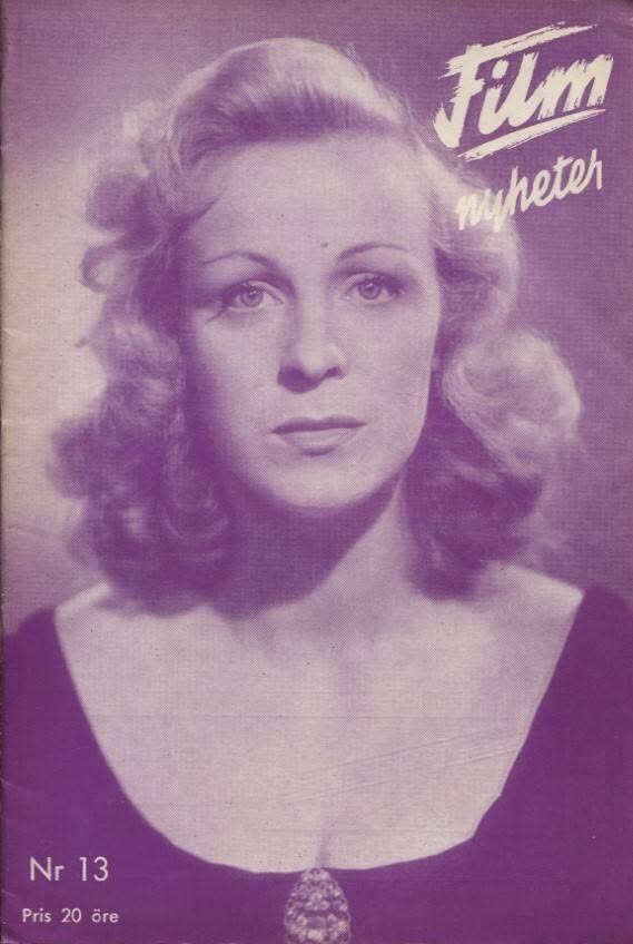 FILMNYHETER magazine side cover Issue 13   1948