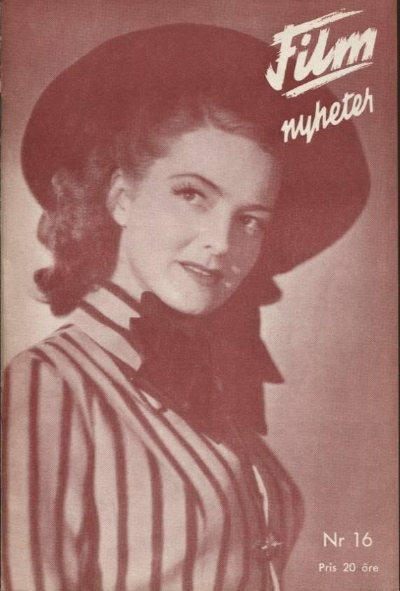 FILMNYHETER magazine side cover Issue 16   1948