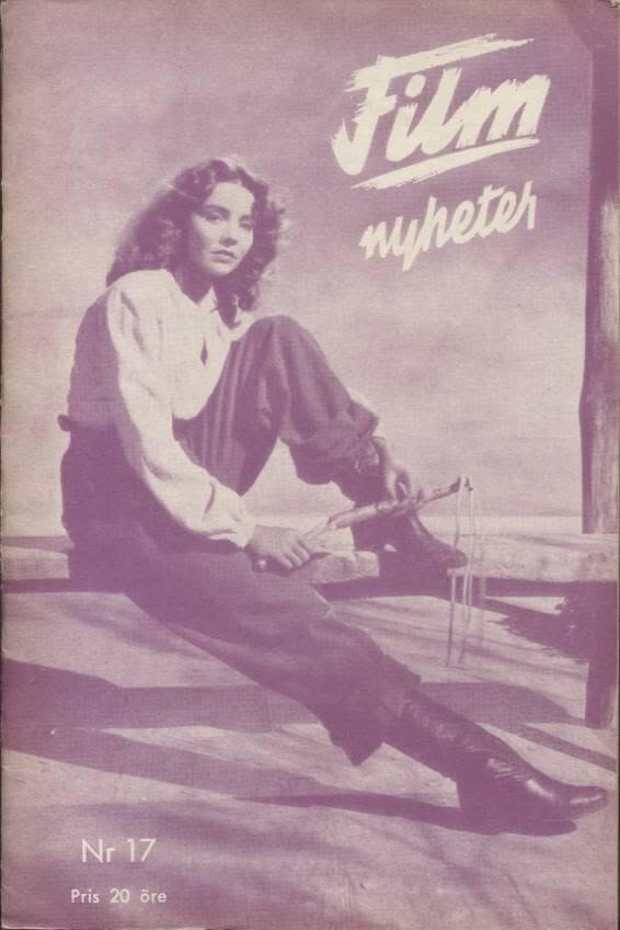 FILMNYHETER magazine side cover Issue 17   1948