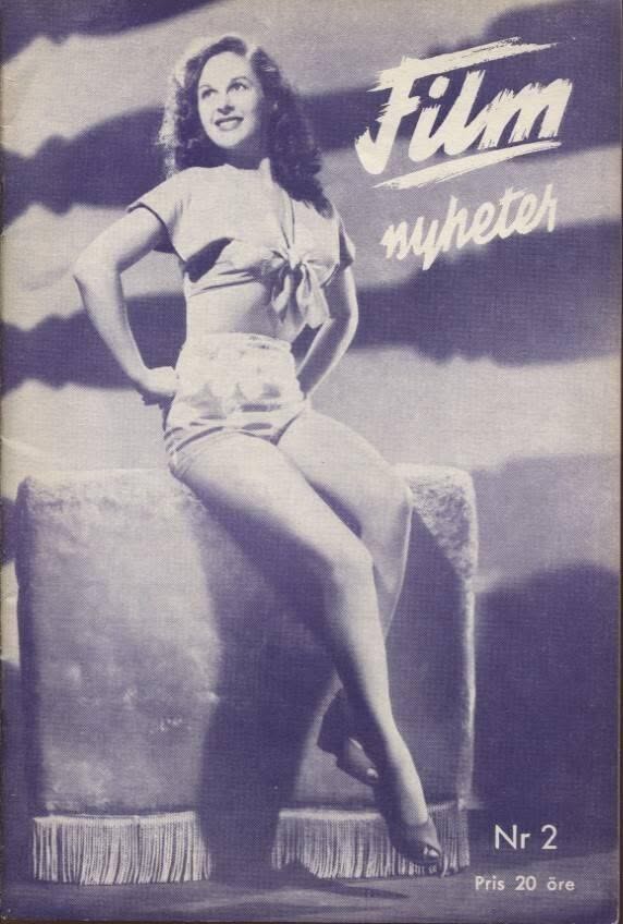 FILMNYHETER magazine side cover Issue 2   1948