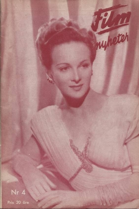 FILMNYHETER magazine side cover Issue 4   1948