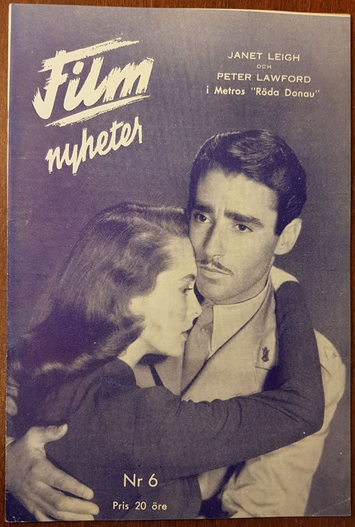 FILMNYHETER magazine side cover Issue 6   1950