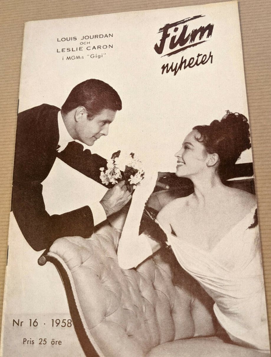 FILMNYHETER magazine side cover Issue 16   1958