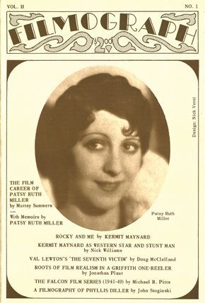 FILMOGRAPH magazine side cover Issue 5  Vol 2 # 1 January 1971