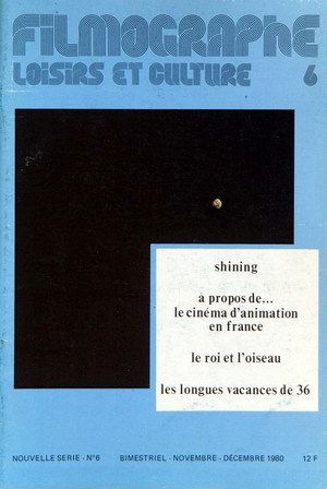 FILMOGRAPHE magazine side cover Issue 6 November/December 1980