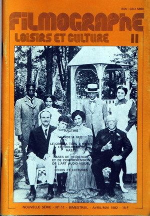 FILMOGRAPHE magazine side cover Issue 11 April/May 1982