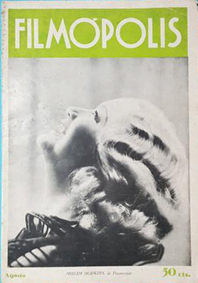 FILMOPOLIS magazine side cover Issue 9  August 1934