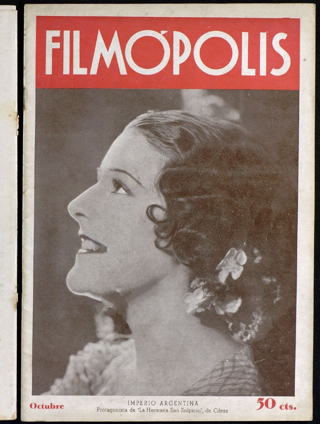 FILMOPOLIS magazine side cover Issue 11  October 1934
