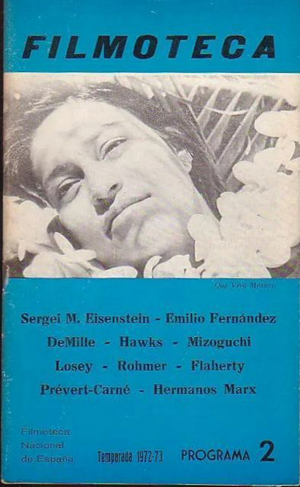 FILMOTECA SPAIN magazine side cover Issue 2   1972
