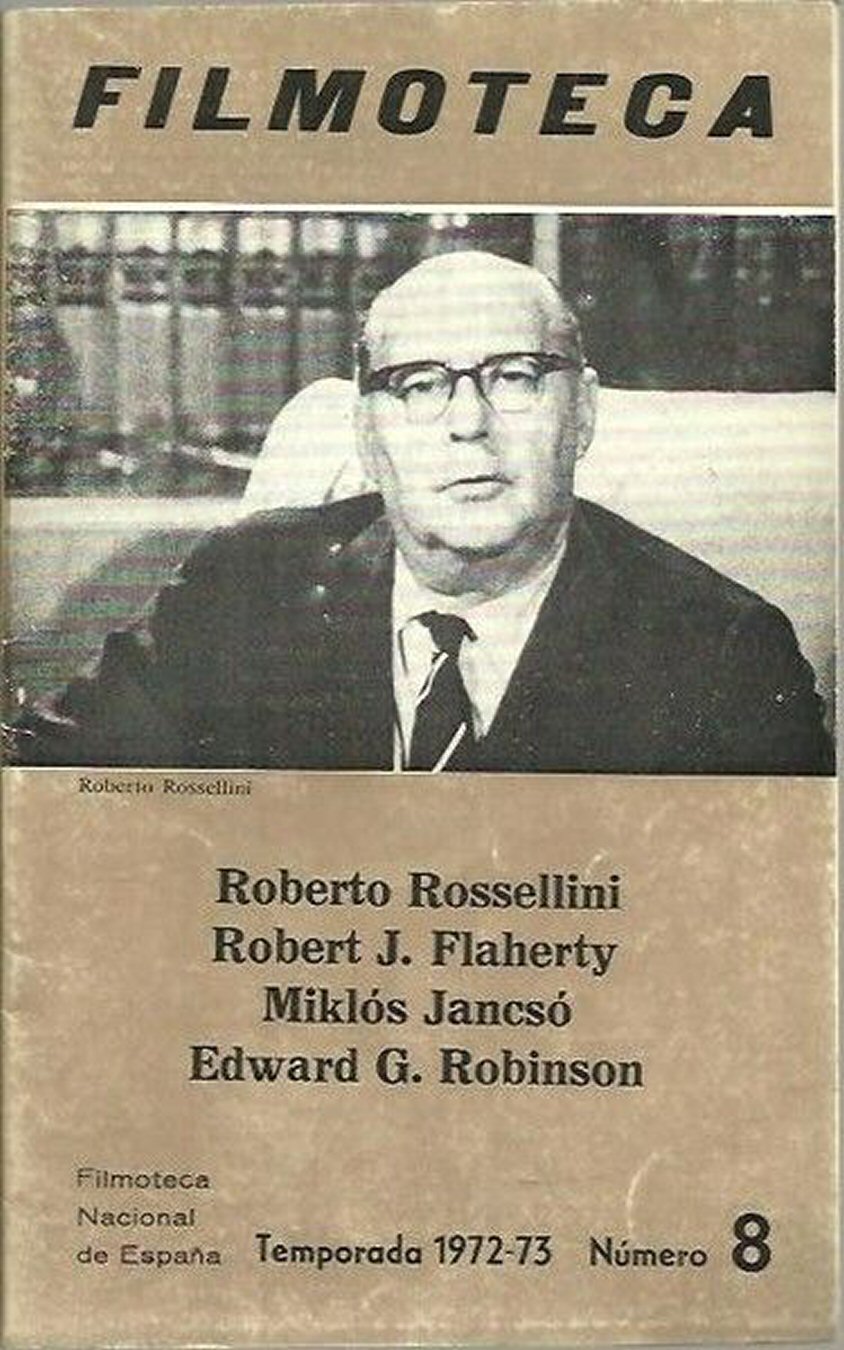 FILMOTECA SPAIN magazine side cover Issue 8   1972