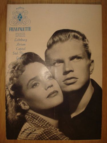 FILMPALETTE magazine side cover Issue 1  1954