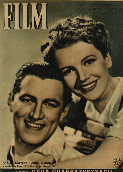 FILM (Po) magazine side cover Issue 26 1 October 1947