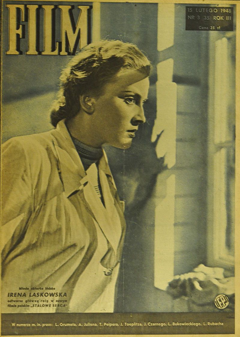 FILM (Po) magazine side cover Issue 35  Vol 3 No 3 15 February 1948