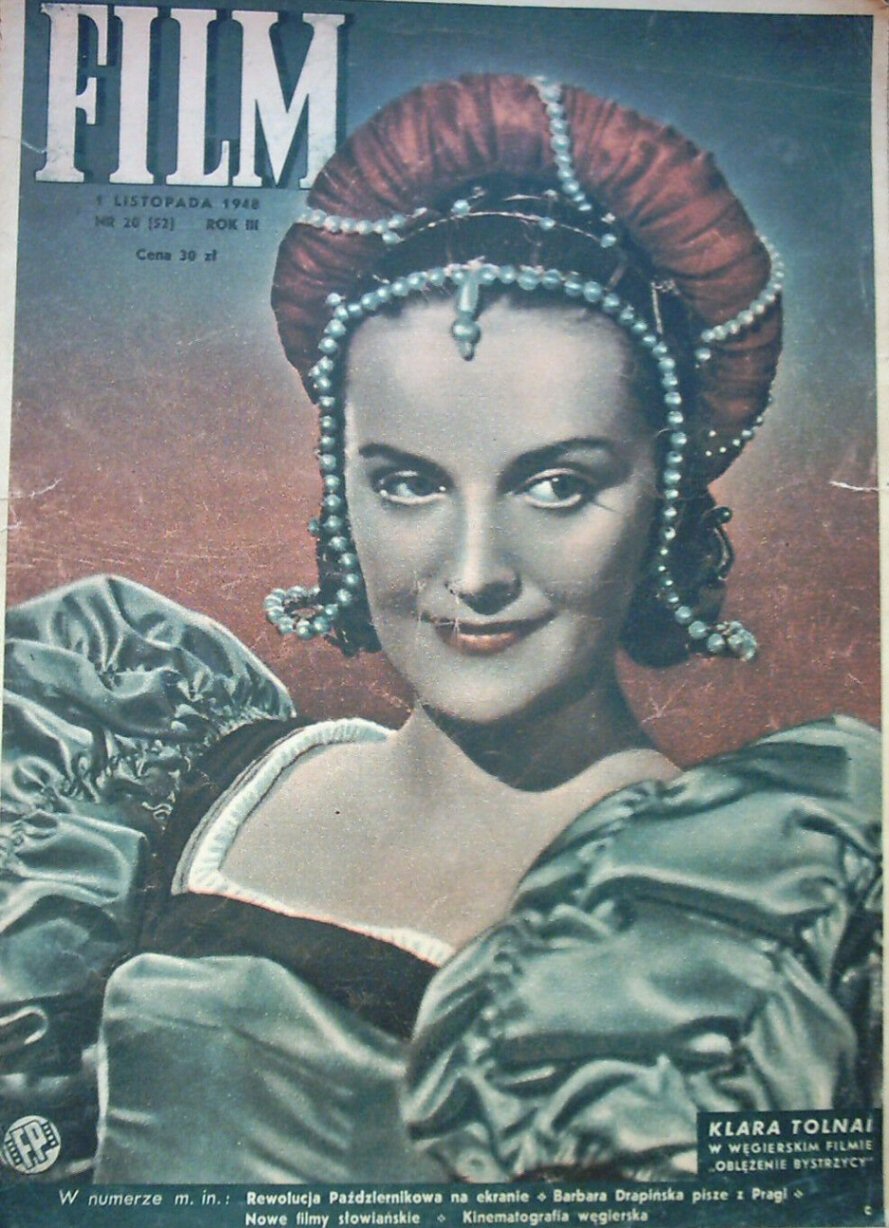 FILM (Po) magazine side cover Issue 52  Vol 3 No 20 1 November 1948