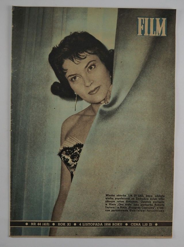 FILM (Po) magazine side cover Issue 44 4 November 1956