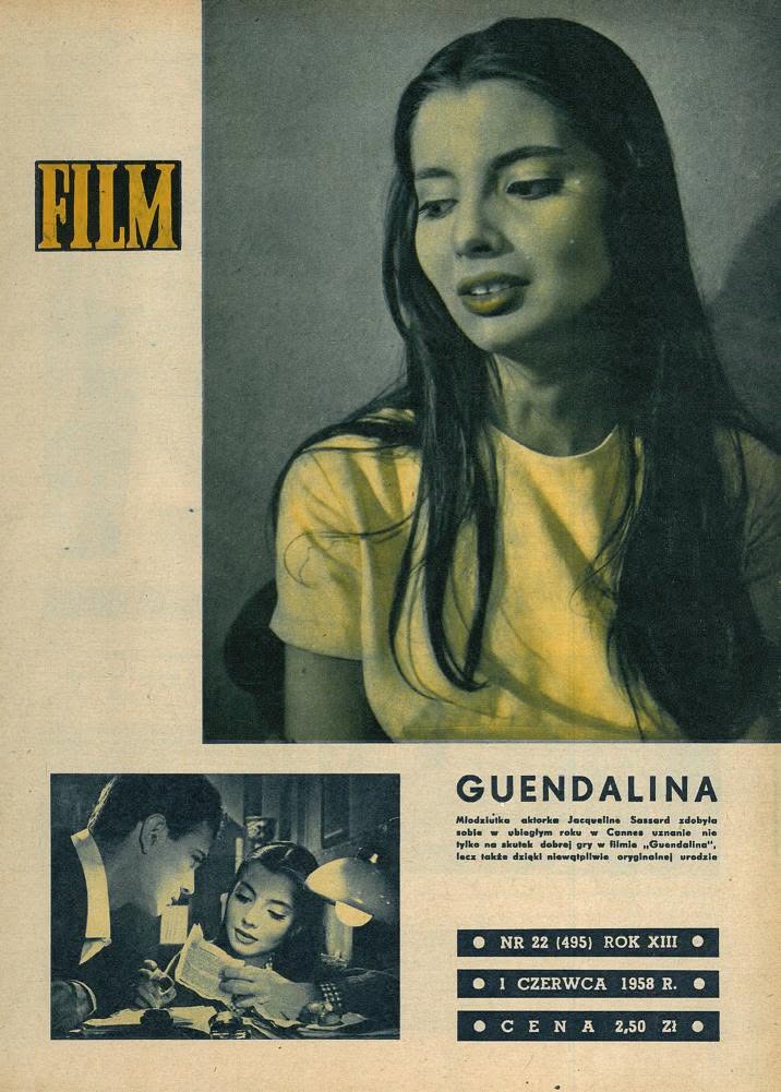 FILM (Po) magazine side cover Issue 22 1 June 1958