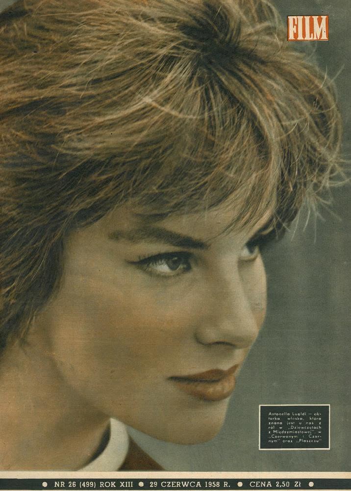 FILM (Po) magazine side cover Issue 26 29 June 1958