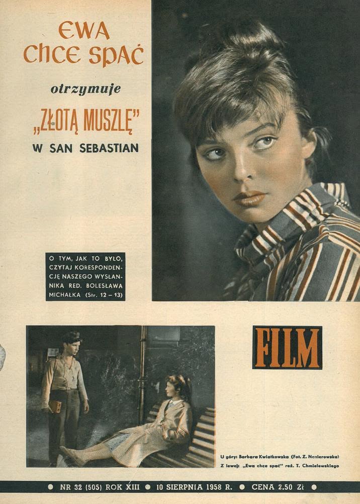 FILM (Po) magazine side cover Issue 32 10 August 1958