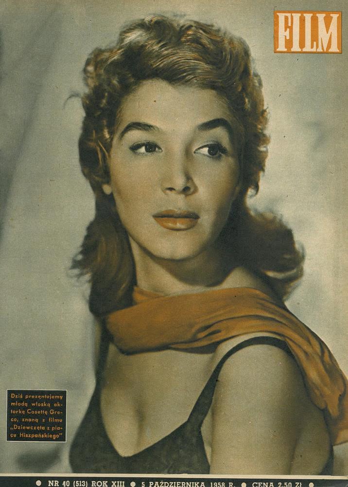 FILM (Po) magazine side cover Issue 40 5 October 1958