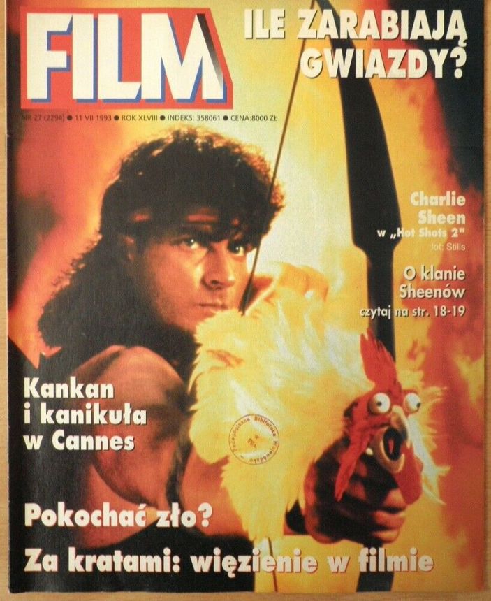FILM (Po) magazine side cover Issue 27 11 July 1993